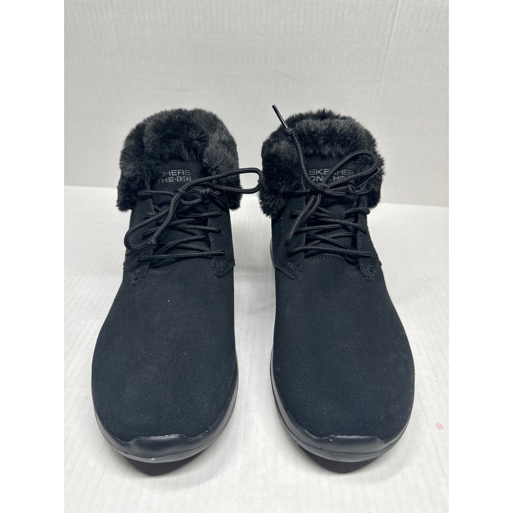Skechers Women's‎ Performance On-The-Go Joy Bootie Black Shearling 15506 Size 9